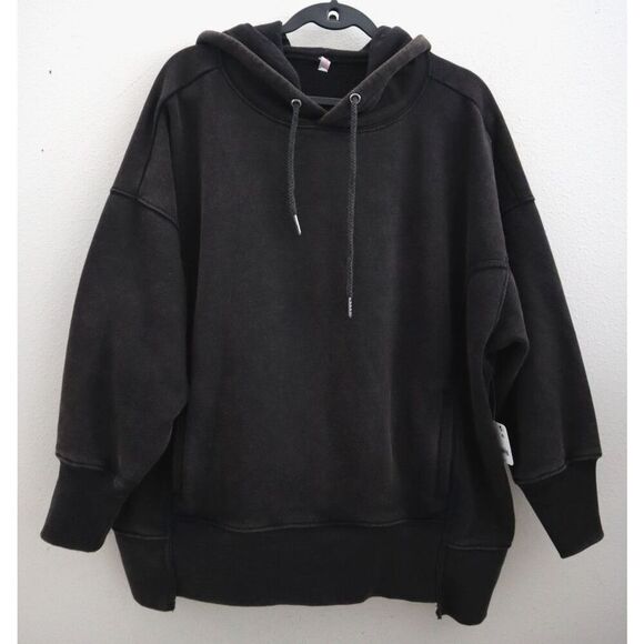 FP Movement OB1632414 WMN Sz XS Black Combo Sprint To The Finish Logo Hoodie - Picture 1 of 8